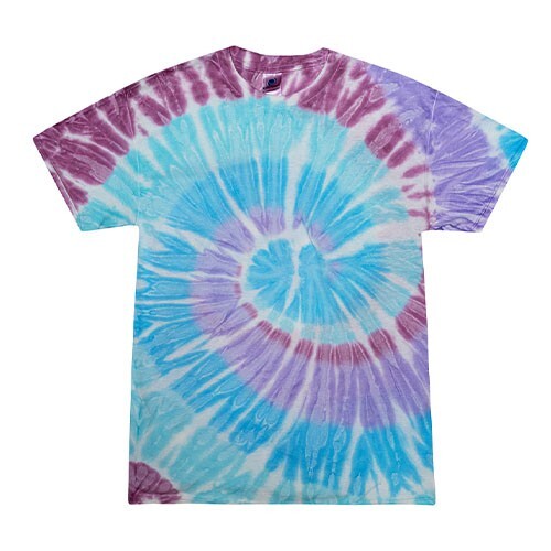 Multi-Color Tie Dye T-Shirts, Kids & Adults Short Sleeve Cotton Colortone gallery