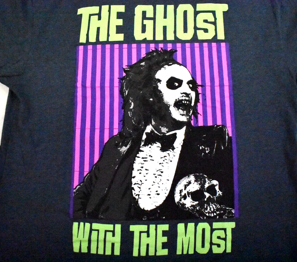 Beetlejuice Mens Big & Tall The Ghost With The Most Shirt New LT-5XLT gallery