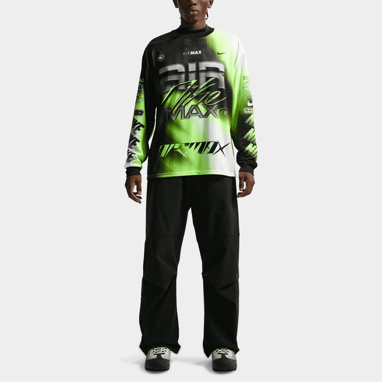 Nike Air Max 95 Neon Pullover Stand Collar Long Sleeve T-Shirt gallery
