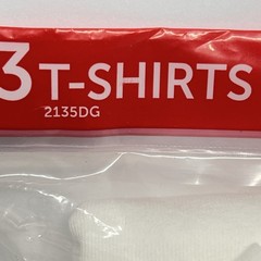 Hanes Men’s White 3 Pack Tagless Stretch Crew Neck T-Shirt 2135DG