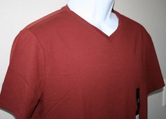 Marc Anthony Luxury V Neck Cotton Short Sleeve T-Shirt Sz Large NWT