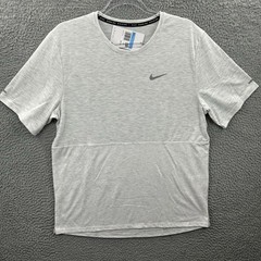 Nike Running Shirt Mens Medium Gray Dri FIT Run Division Core Training Top New