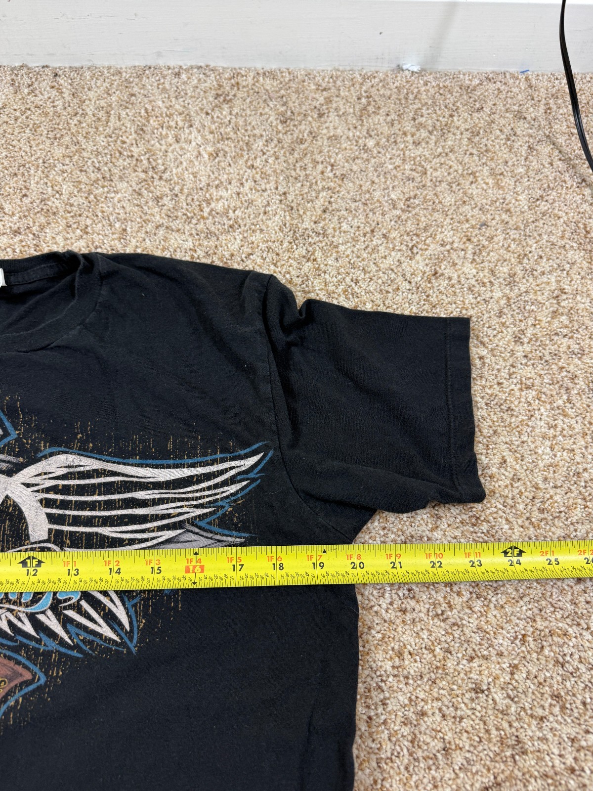 Aerosmith Aero Force One Band T Shirt Black Graphic Tee Wings Spellout Size M gallery