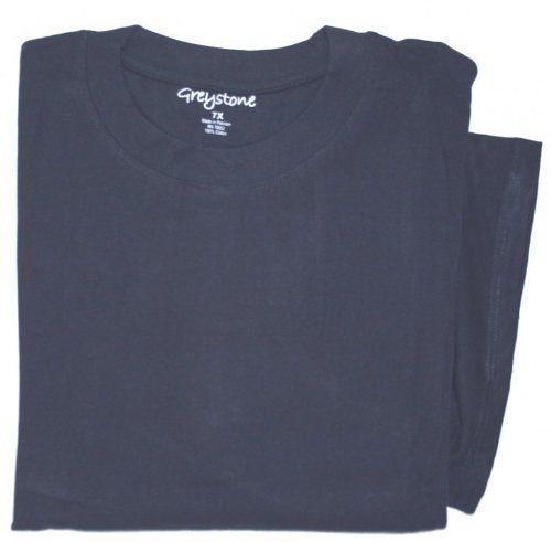 T-Shirt Men's Big Tall GREYSTONE Short Sleeve Tee Shirt Plain Heavyweight 14XL gallery