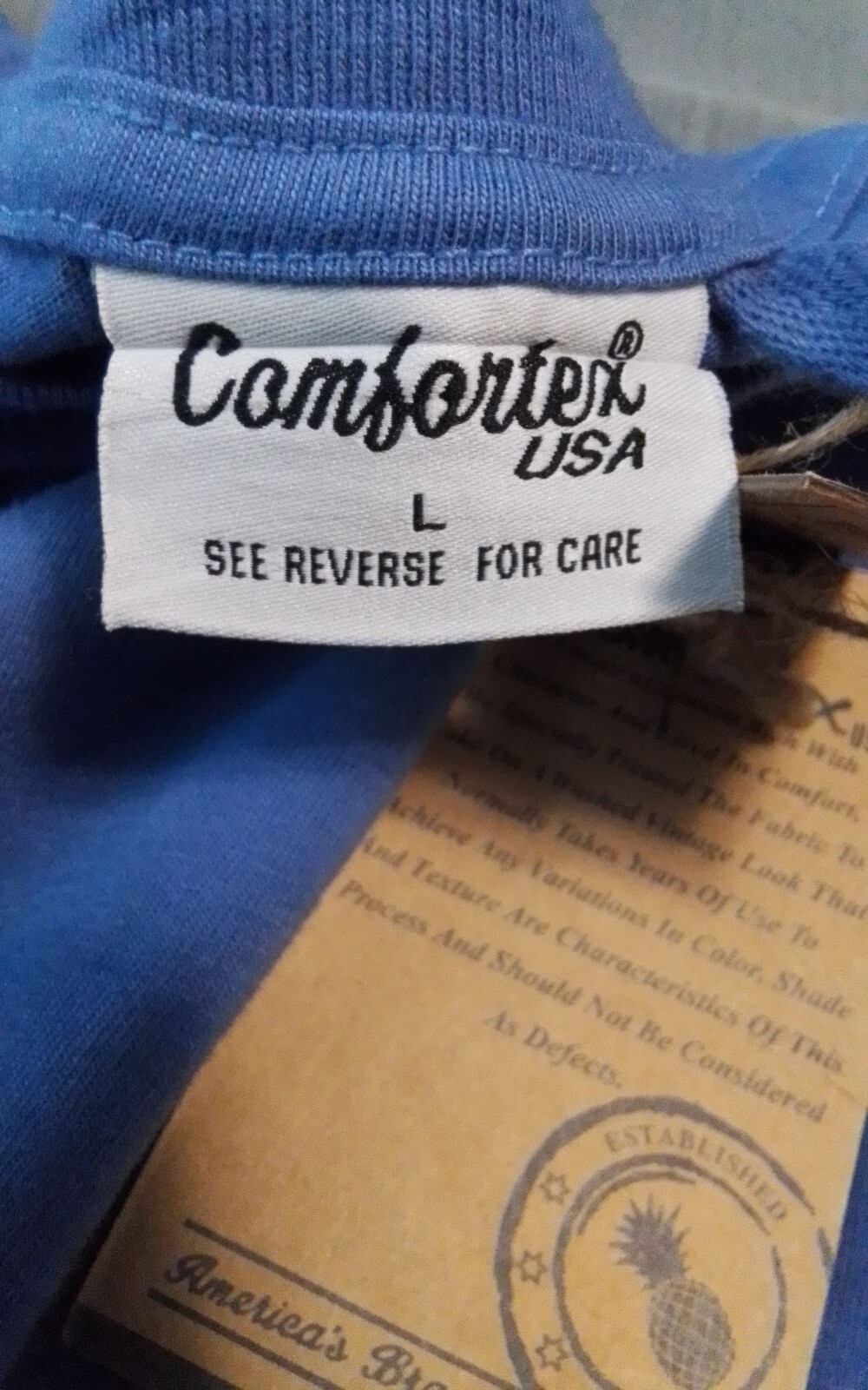 Comfortex USA Cape Cod Mens Size Large Long Sleeve Blue NWT gallery