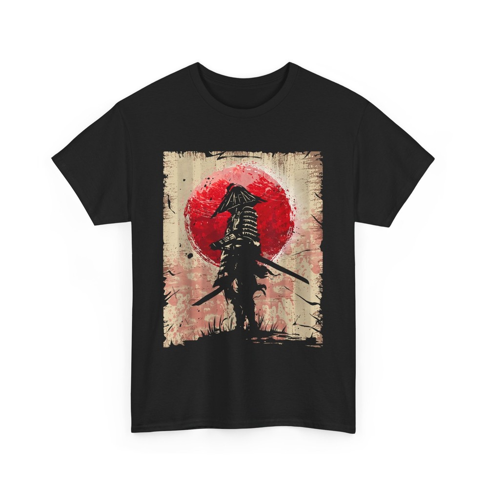 Japanese Art Samurai Vintage Fighter Retro Design T-Shirt