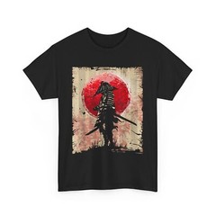 Japanese Art Samurai Vintage Fighter Retro Design T-Shirt