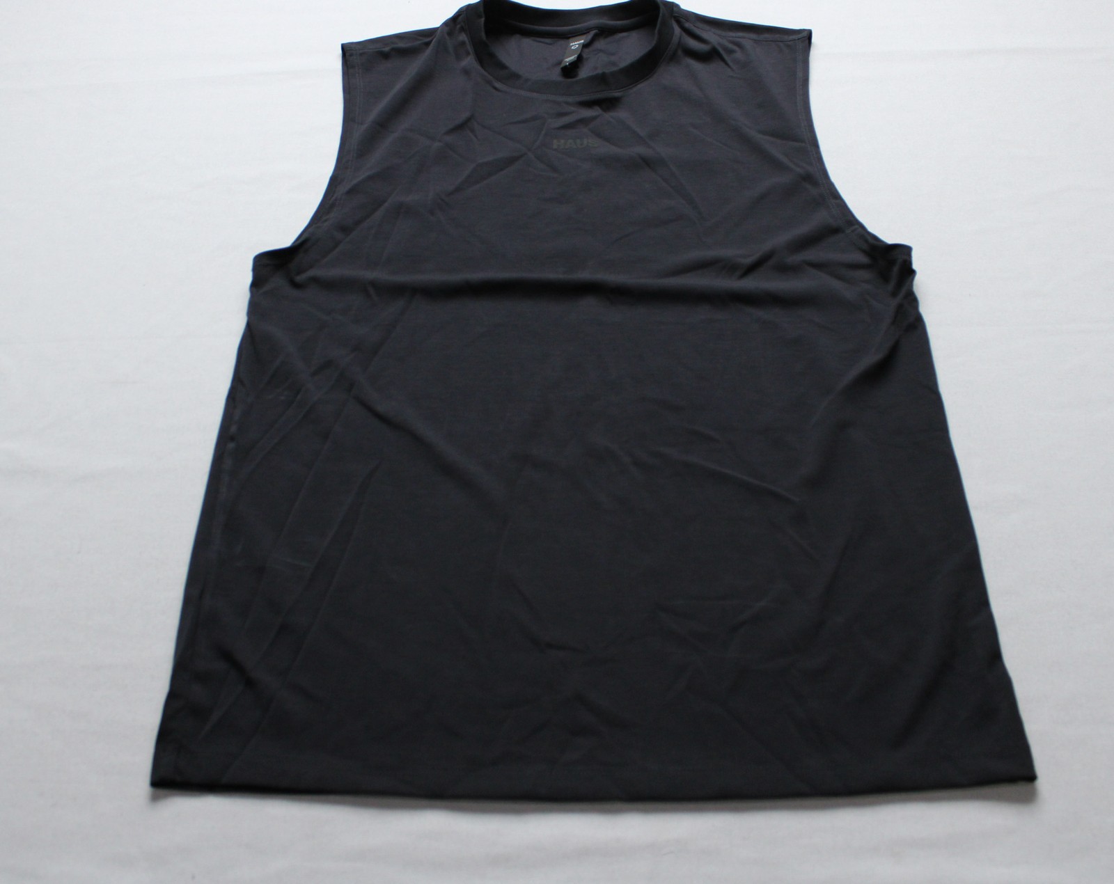 Haus Men's Core Sleeveless Athletic Rayon-Blend Tank Top CN6 Black Large NWT gallery