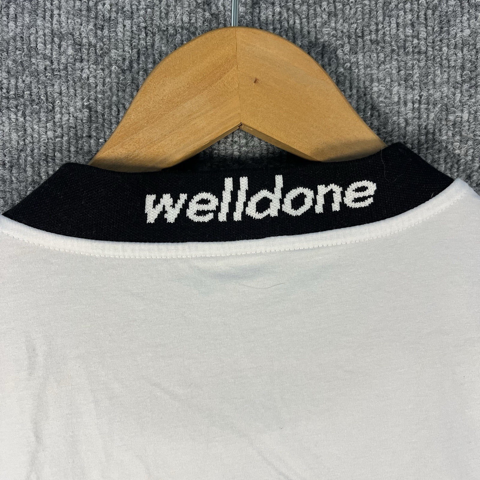 We11done Welldone Cursive Symbol Rhinestone T-shirt White Mens Large RARE gallery