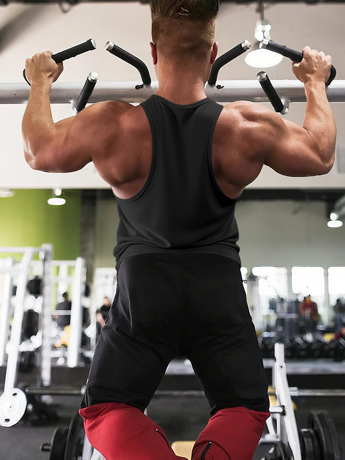 Men's 2 Pack Gym Workout Tank Tops YBack Muscle Tee Stringer Bodybuilding Sle... gallery