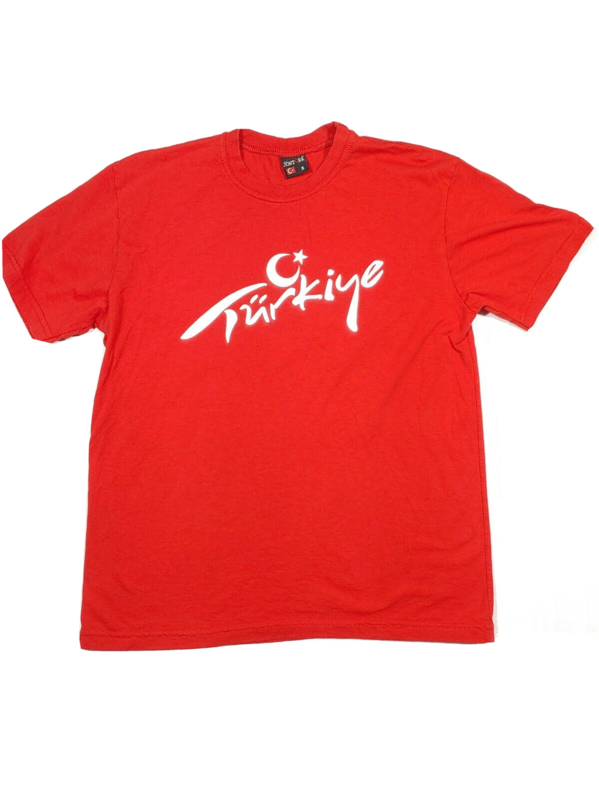 Turkiye T Shirt Mens Small Red Turkey Turkish Flag National Team Moon Pride EUC gallery