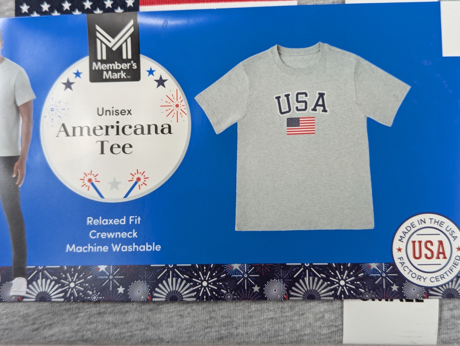 Member's Mark - Americana - T Shirt Unisex - Size S gallery