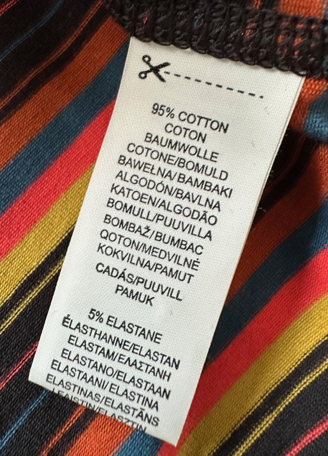 PAUL SMITH LONG SLEEVES STRIPED COTTON MULTICOLOURED T-SHIRT TOP RARE BNWT SZ-XL gallery