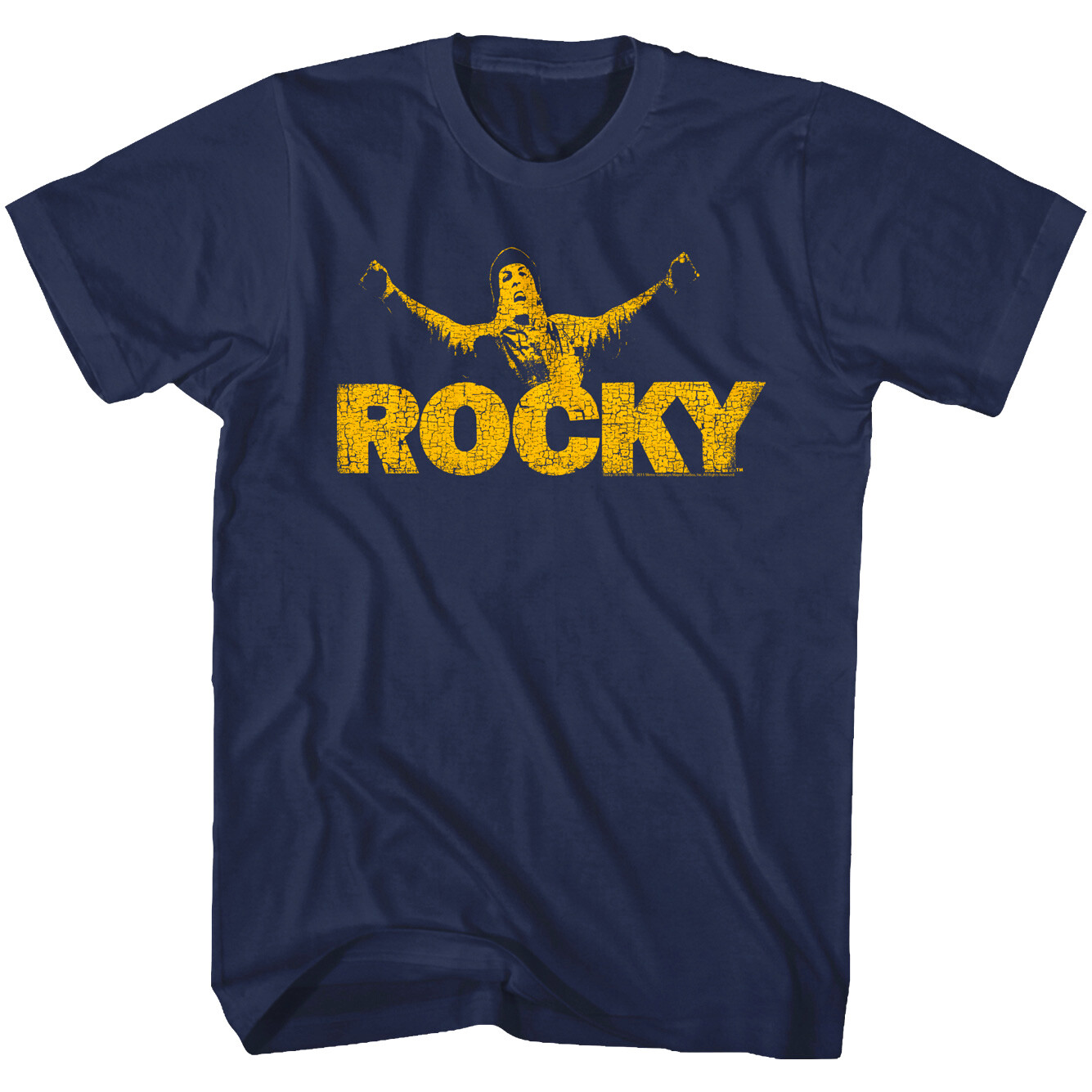 Rocky Balboa Vintage Logo Men's T Shirt Boxing Movie Fighter Training Pose Sly gallery
