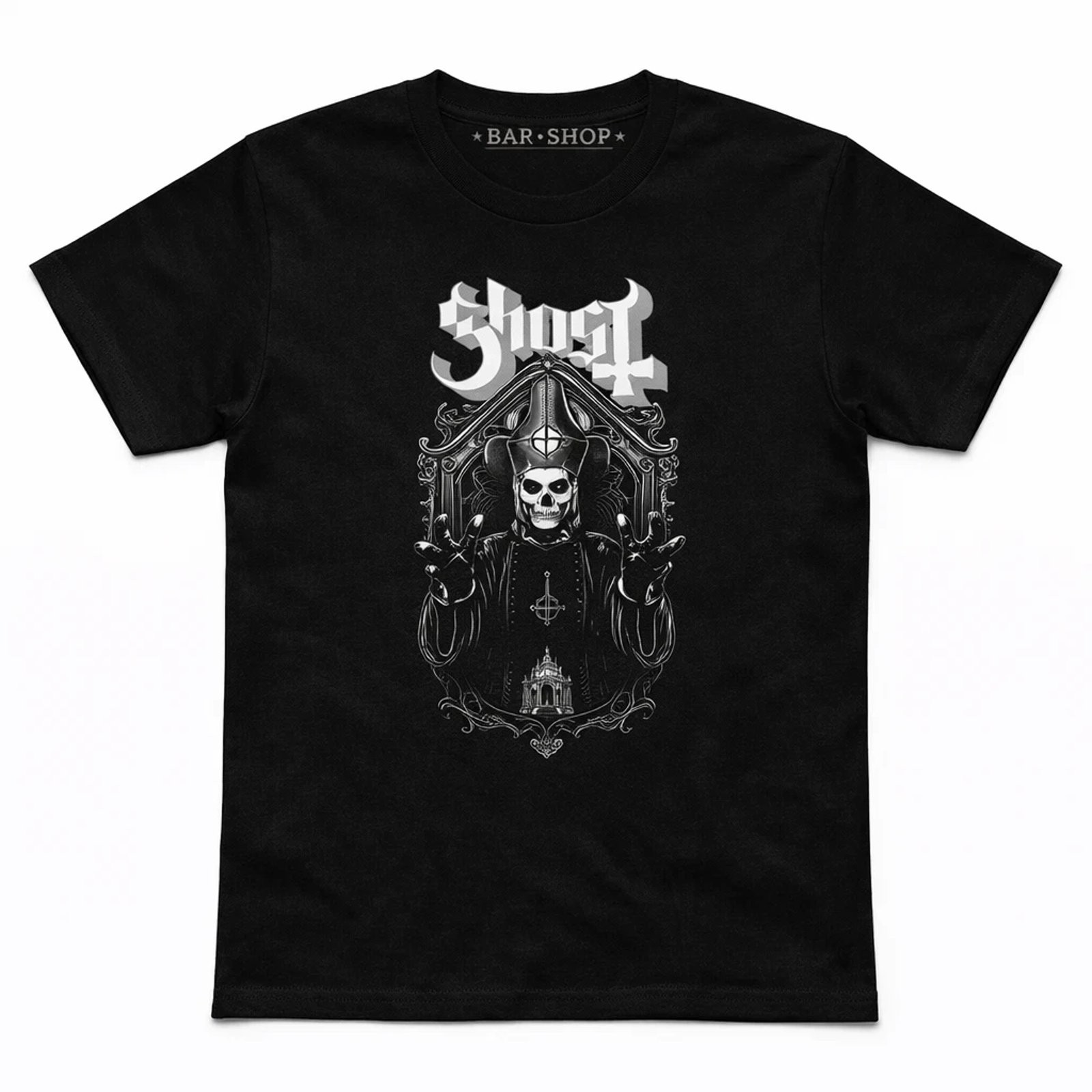 Ghost Papa Wrath Classic Rock Band Mens Graphic Tee Vintage Cotton T-Shirt