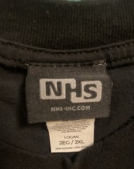Vintage NHS RICTA Wheels Skateboard Black T Shirt Sz 2XL (25.5in W X 30in L) Y2K
