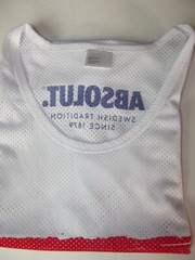 Absolut 1879 Mesh Tank Top White Rainbow Gay Pride LGBT Logo Shirt NEW