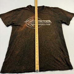 Harley-Davidson Mens Large Brown Orange Bleached Rochester New Hampshire T-Shirt