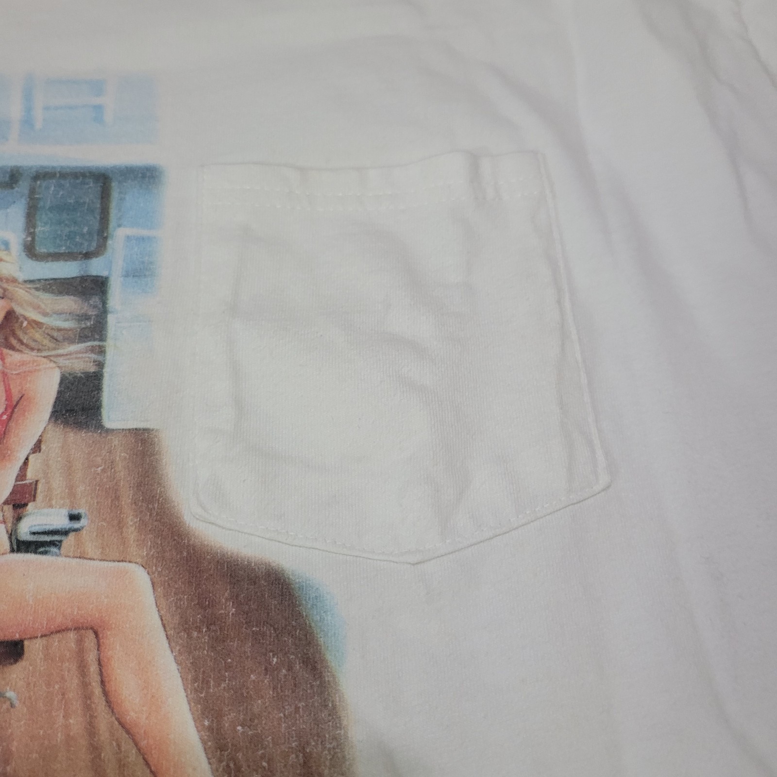 Vintage 90s Fishing Babe Shirt Size XL Front And Back Sailfish Pelagic Fish gallery