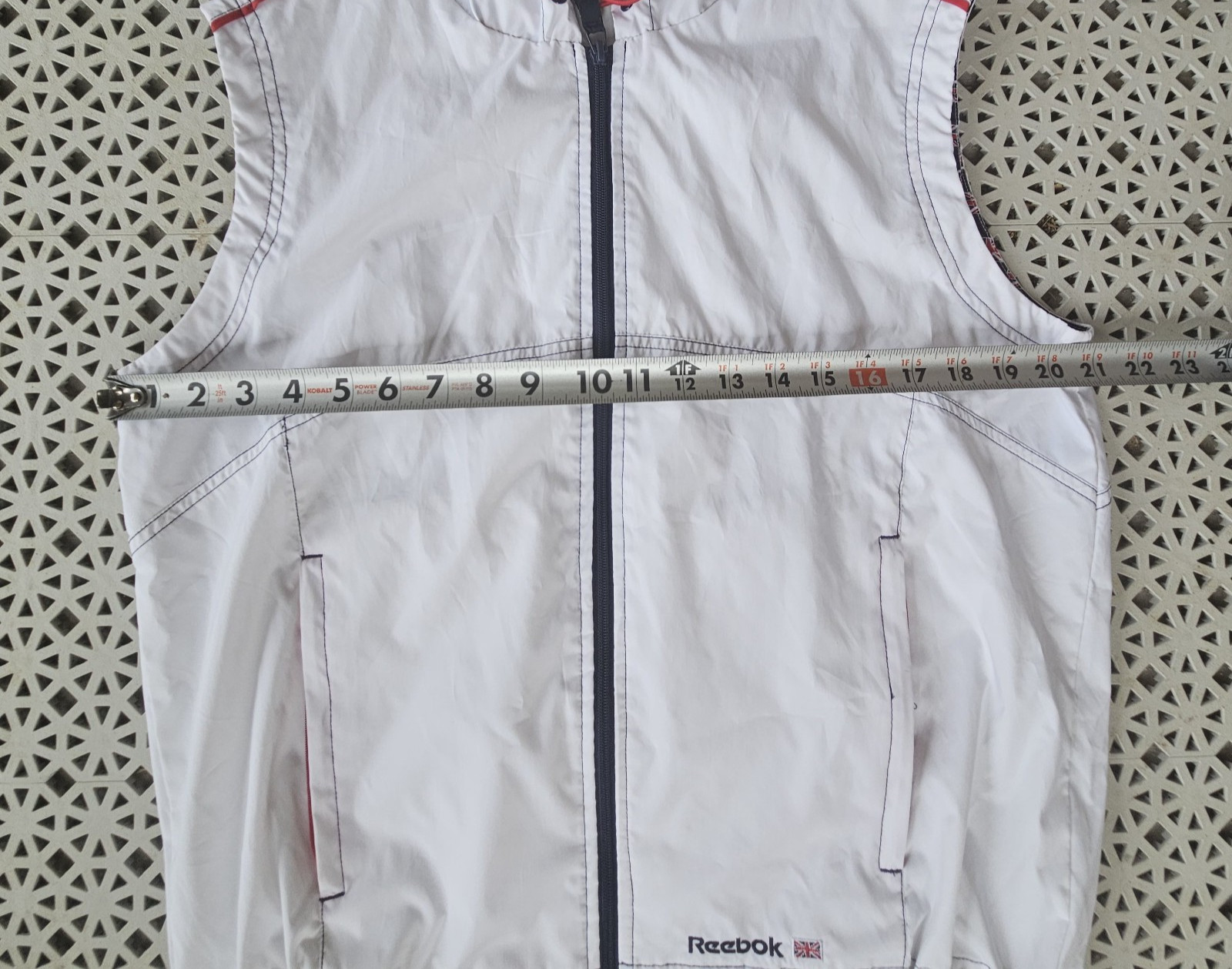 United Kingdom Flag Lined Reebok Sleeveless Hoodie Size M Boxing Hoodie gallery