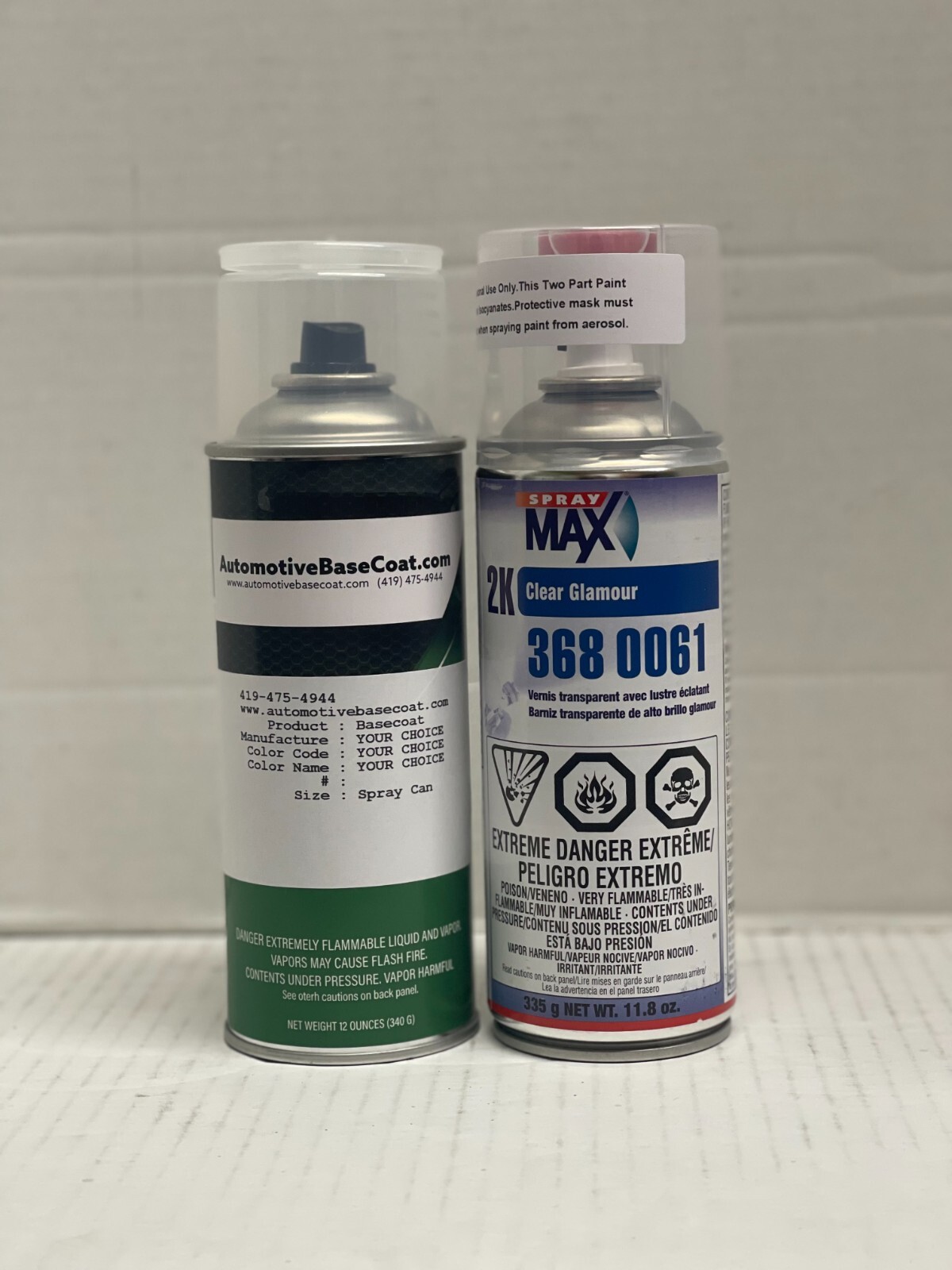 TOYOTA SPRAY CAN TOUCH UP PAINT WITH CLEAR *PICK YOUR COLOR