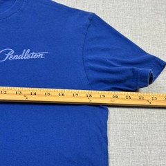 Pendleton Shirt Mens Medium Blue Graphic Tagless Made In Nicaragua Woolen Mills