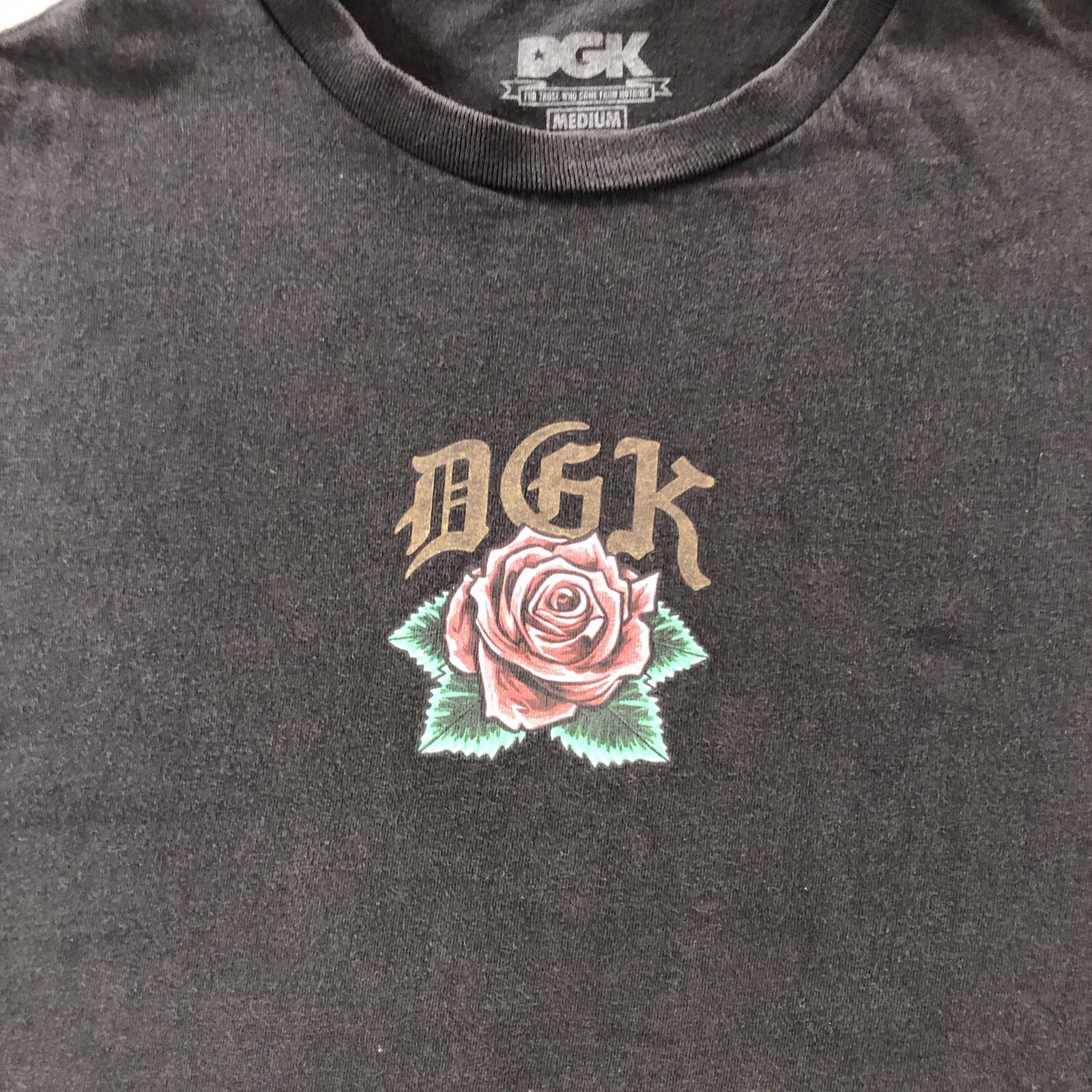 DGK Shirt Mens Medium Black Short Sleeve Mother Mary Graphic Came From Nothing gallery