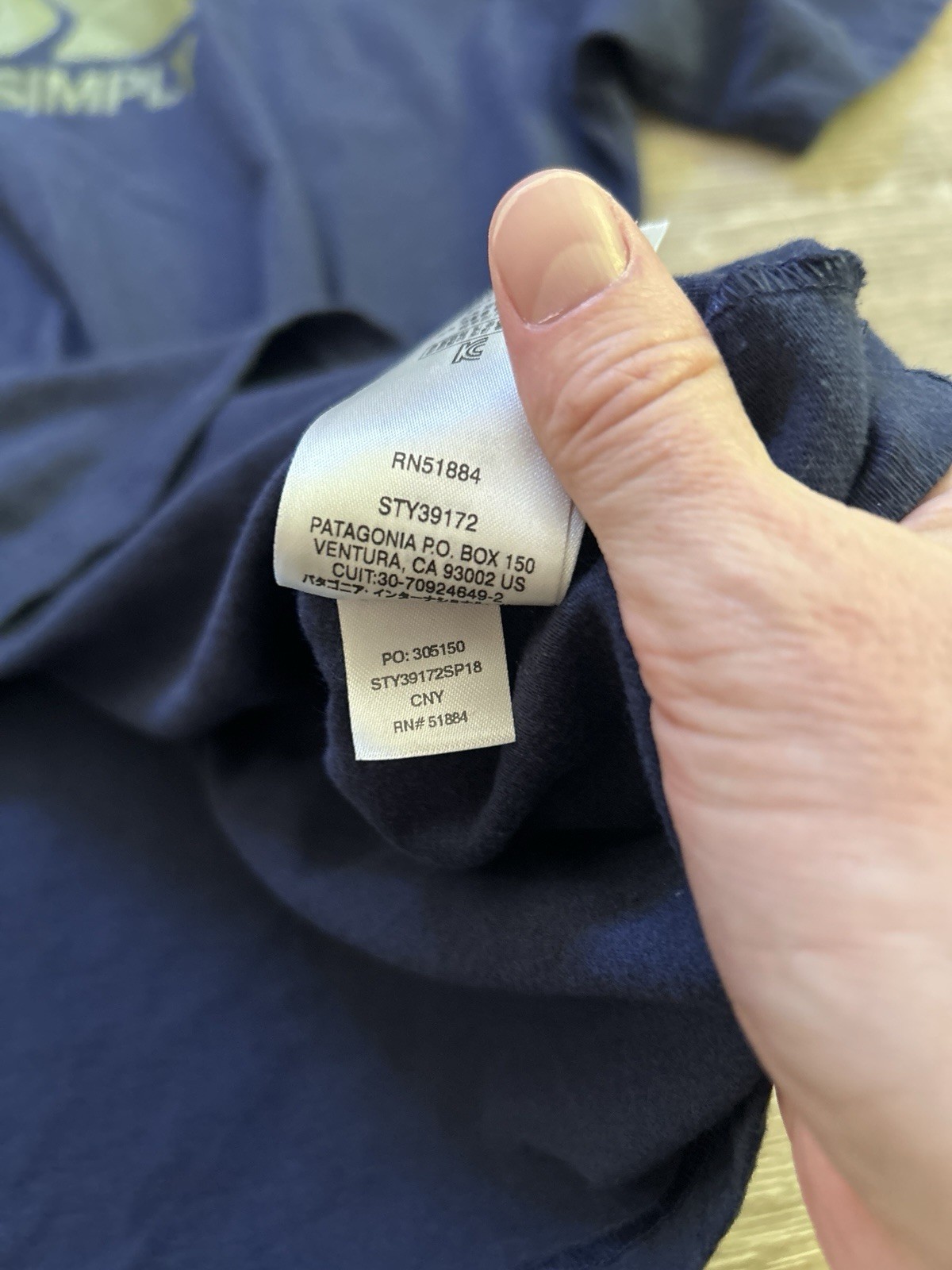 Patagonia Responsibili-Tee T Shirt Mens Large Split Mountain Logo Live Simply gallery