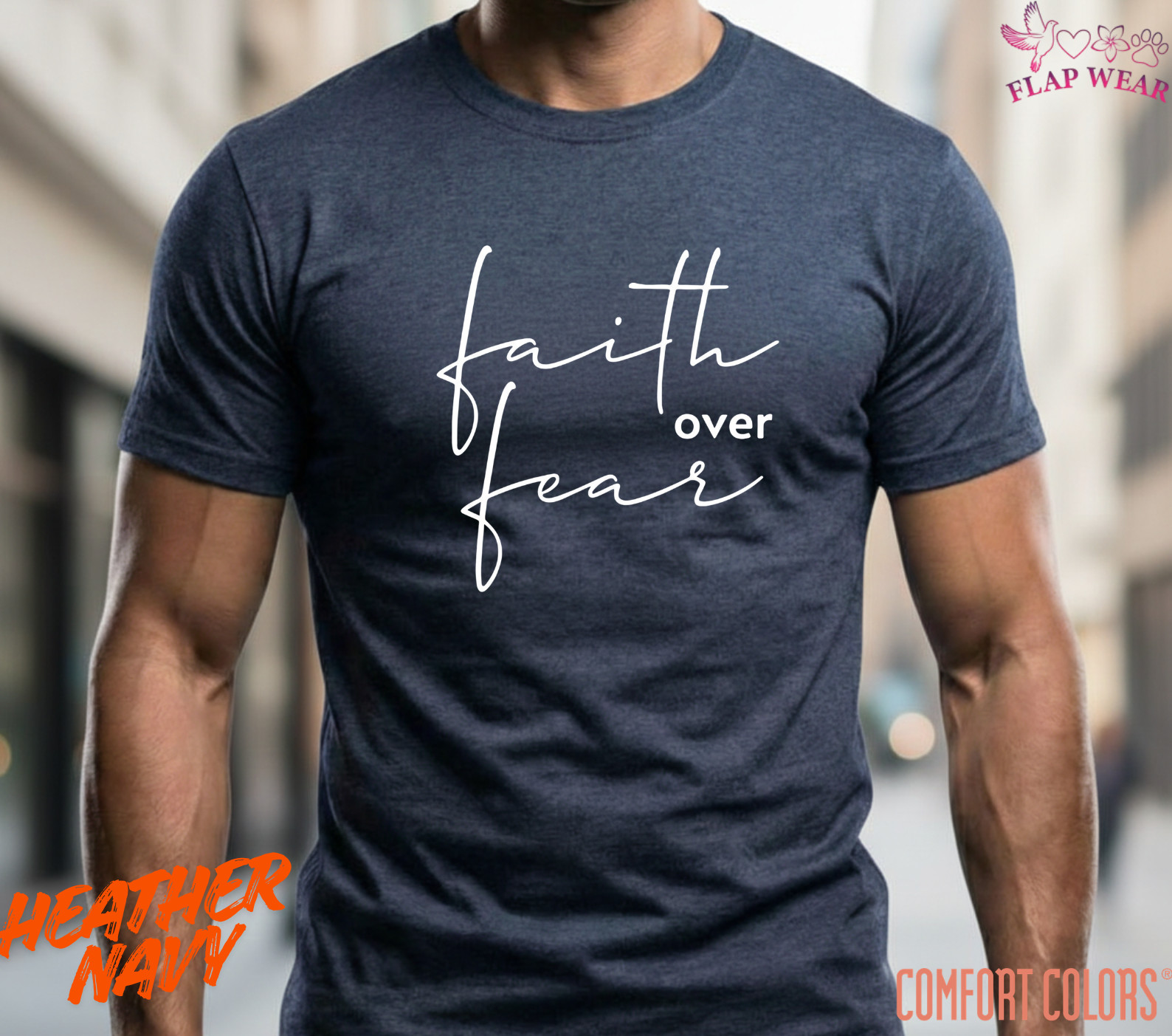 Unisex Faith Over Fear Christian T-Shirt, Men T shirt,Women T shirt Gift gallery
