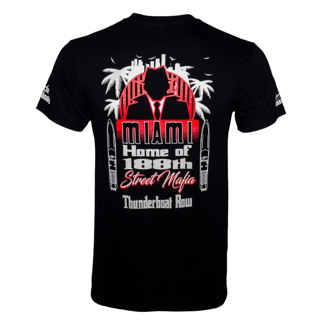 Vintage 1982 Thunderboat Row Cotton Tee | Black gallery