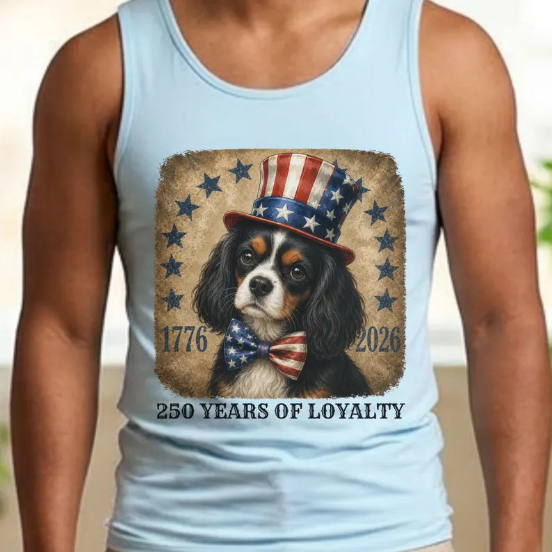 Tricolor Dog Patriotic Tank Top gallery