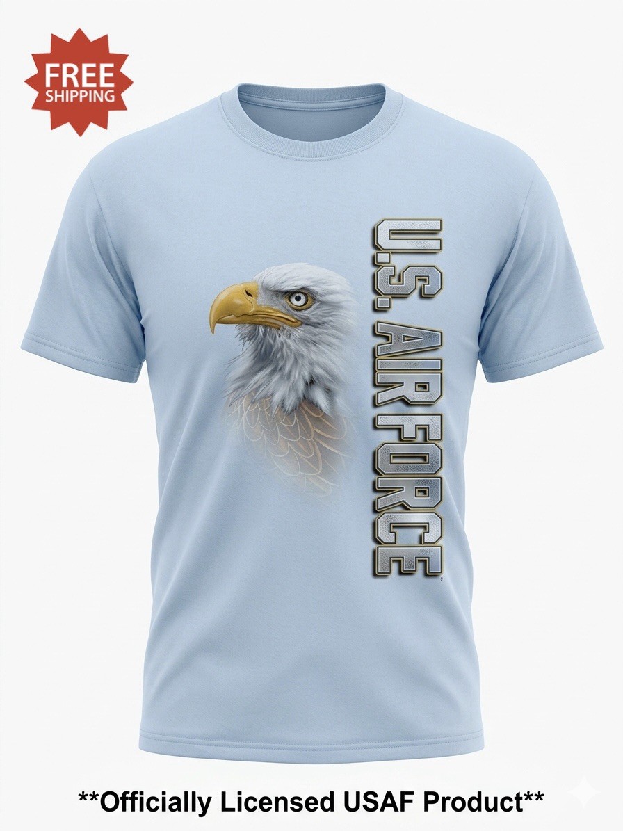 USAF US Air Force “Bald Eagle & Logo” Blue T-Shirt - by MV Sport - Size XL - NWT gallery