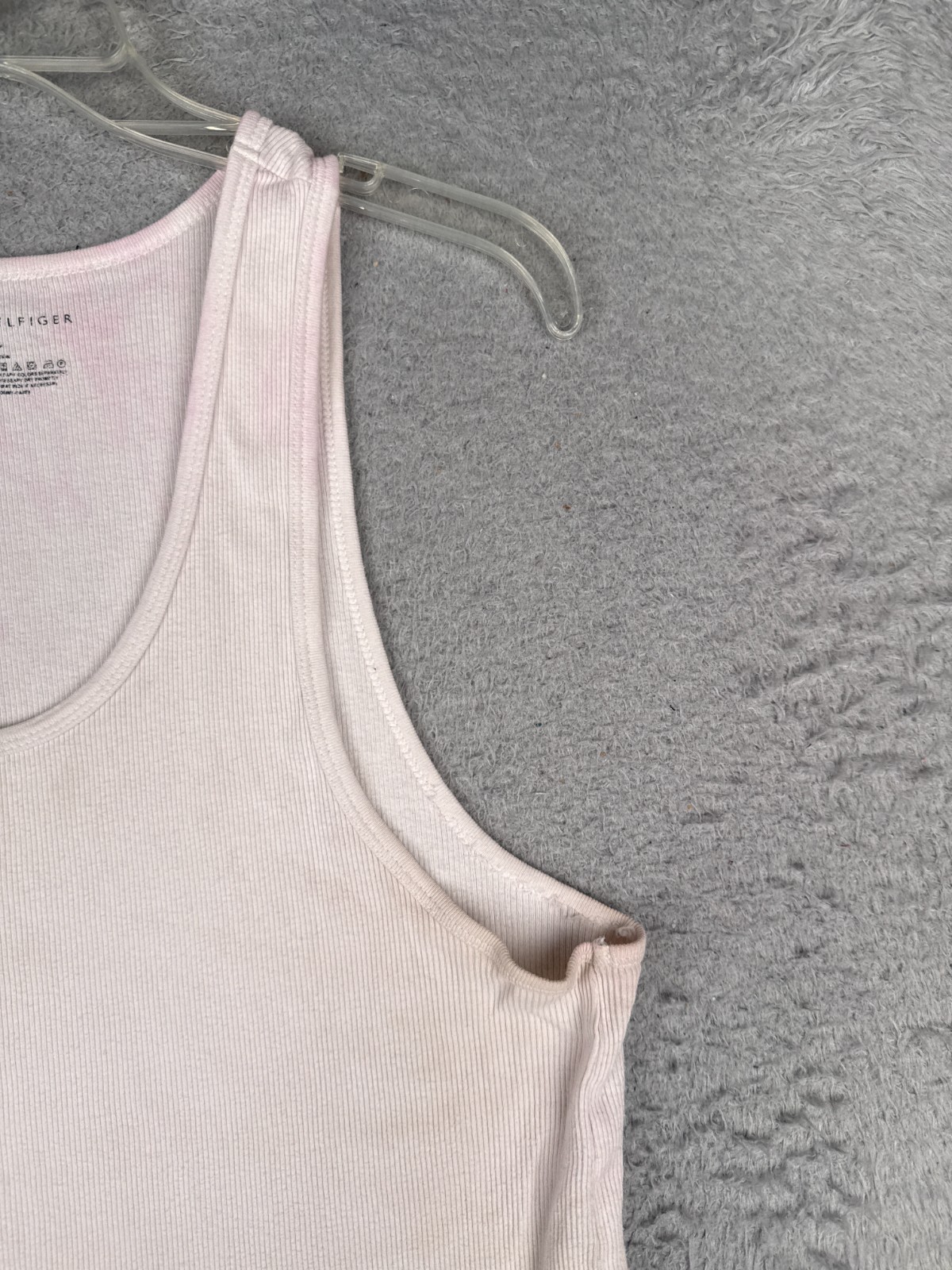 Tommy Hilfiger Shirt Adult Extra Large White Tank Sleeveless Scoop Neck gallery
