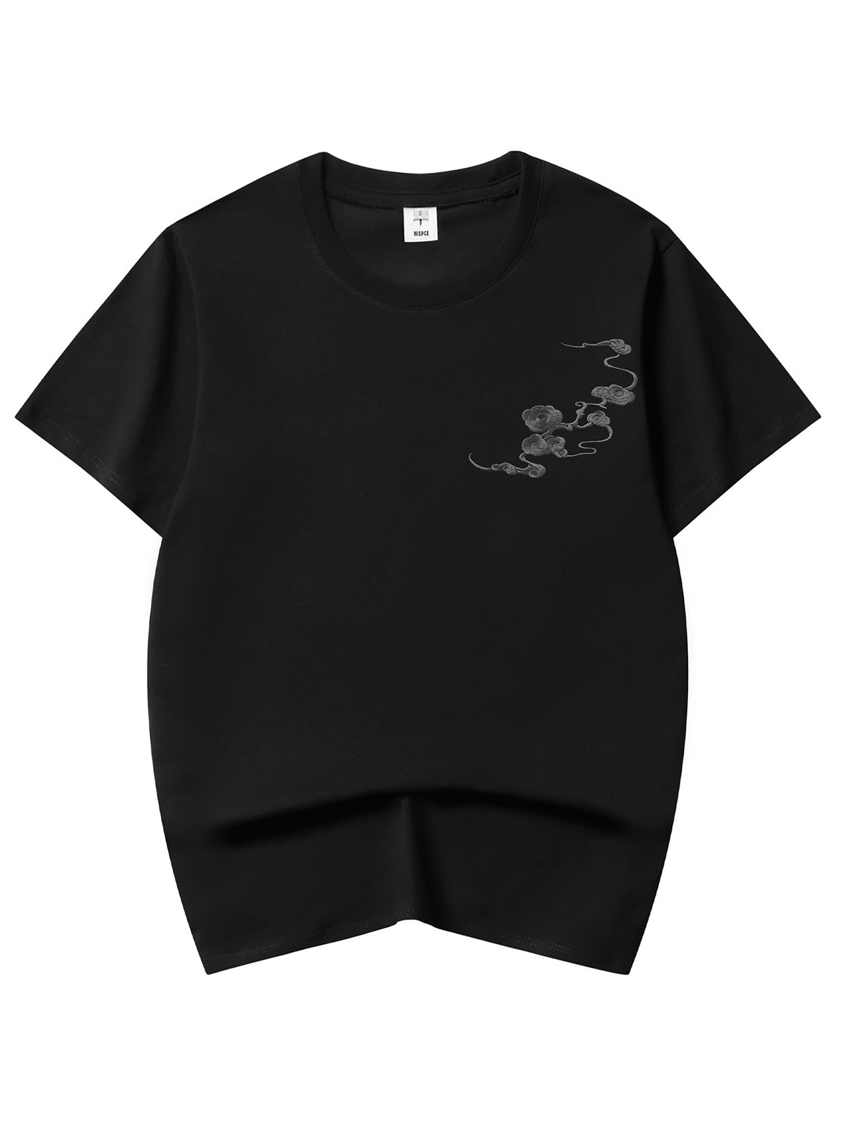 Niepce Kirin Embroidered Tee Japanese Streetwear T-Shirt for Men gallery
