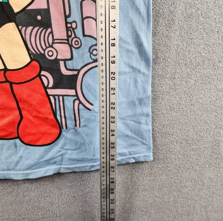 Astro Boy Kanji Graphic Print Tee Men's S Light Blue Multi Crewneck Short Sleeve gallery