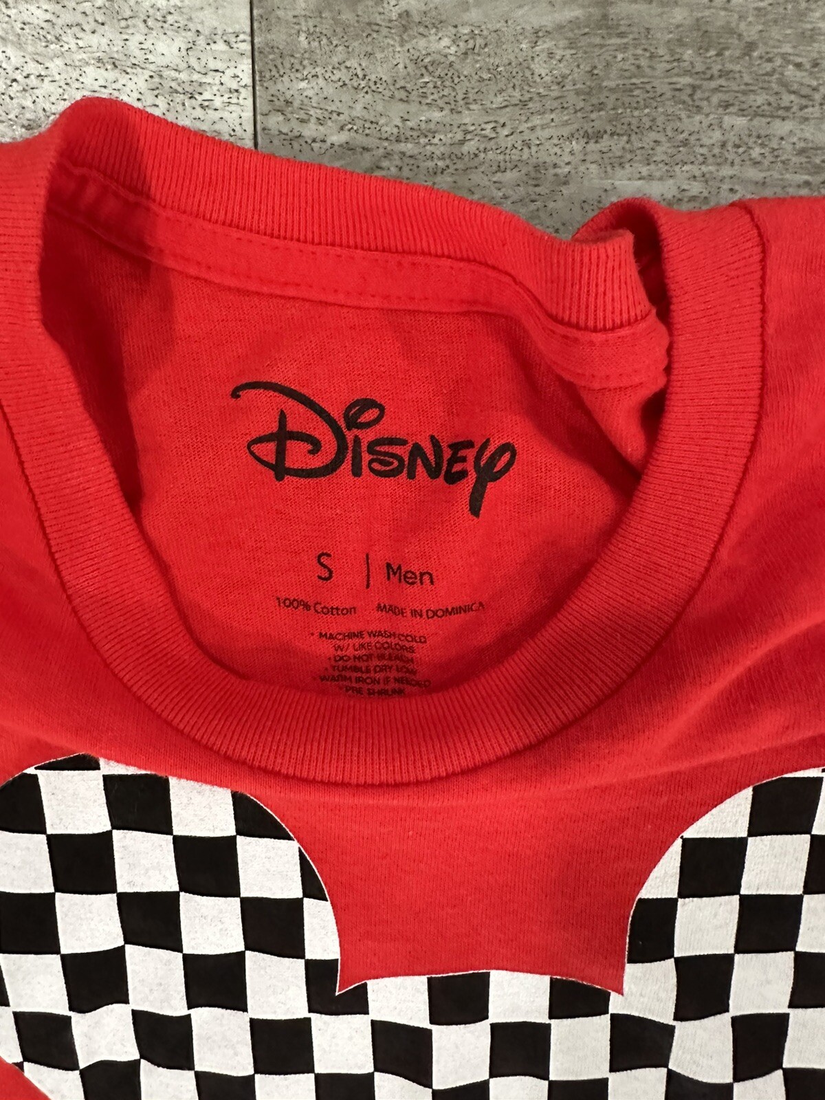 Disney Mens T-Shirt Red Logo Neff Mickey Too Many People Grow Up Size Small gallery