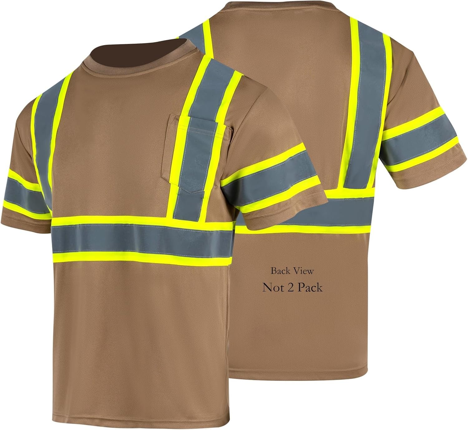 Safety Reflective High Visibility Shirt for Men ANSI Class 3 Hi Vis Construction gallery
