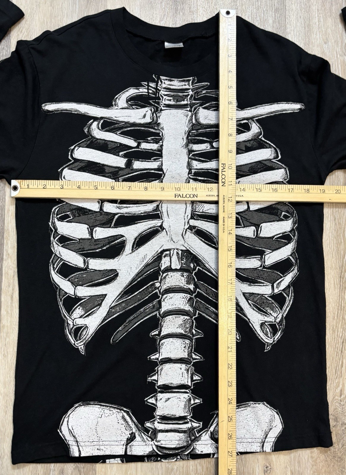 Y2K Skeleton Long Sleeve Shirt AOP Double-Sided Goth Punk Spirit Halloween Small gallery