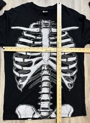 Y2K Skeleton Long Sleeve Shirt AOP Double-Sided Goth Punk Spirit Halloween Small
