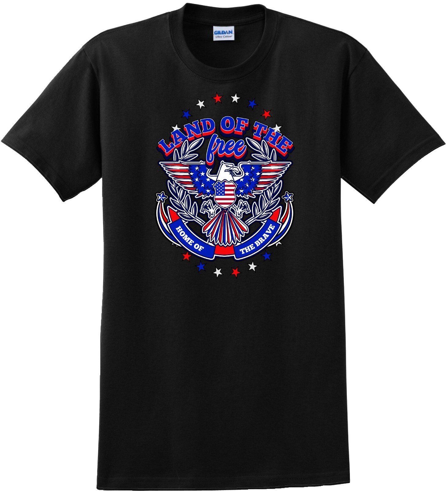Land of the free home of the Brave memorial day / 4th of July shirt -13 colors gallery