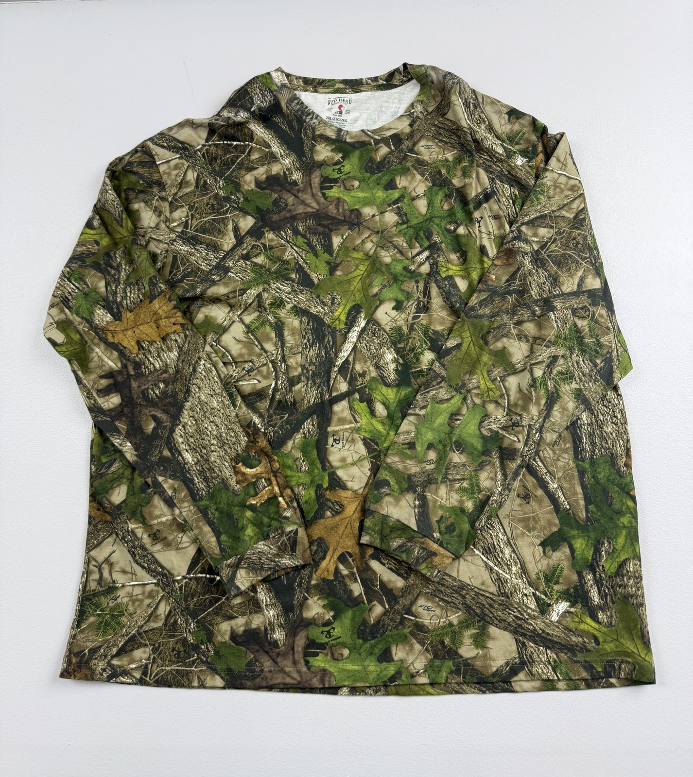 RedHead Shirt Mens 2XL Green Camo Short Sleeve Hunting Tee Tagless Outdoor gallery