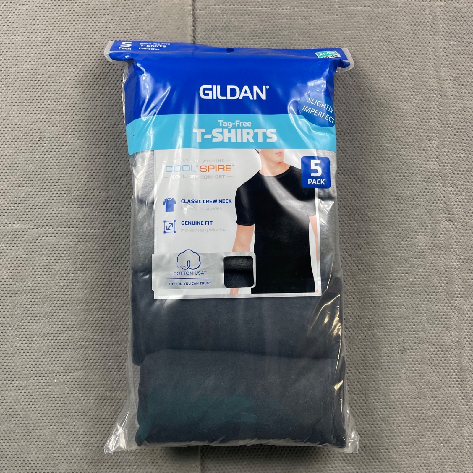 Gildan Mens Large-XL Crew T-Shirts 5 Pack Style G1100 New Slightly Imperfect gallery