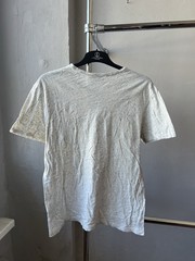 MAISON KITSUNE PARIS RARE FOX MULTI-LOGO WHITE COTTON MENS CLASSIC T SHIRT SZ L