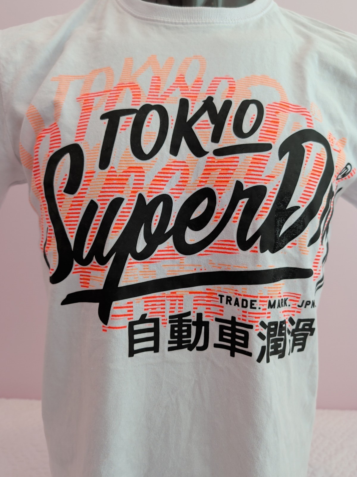 Men’s Superdry Surf Co Tokyo Oversized Fit T-Shirt White Size Medium gallery