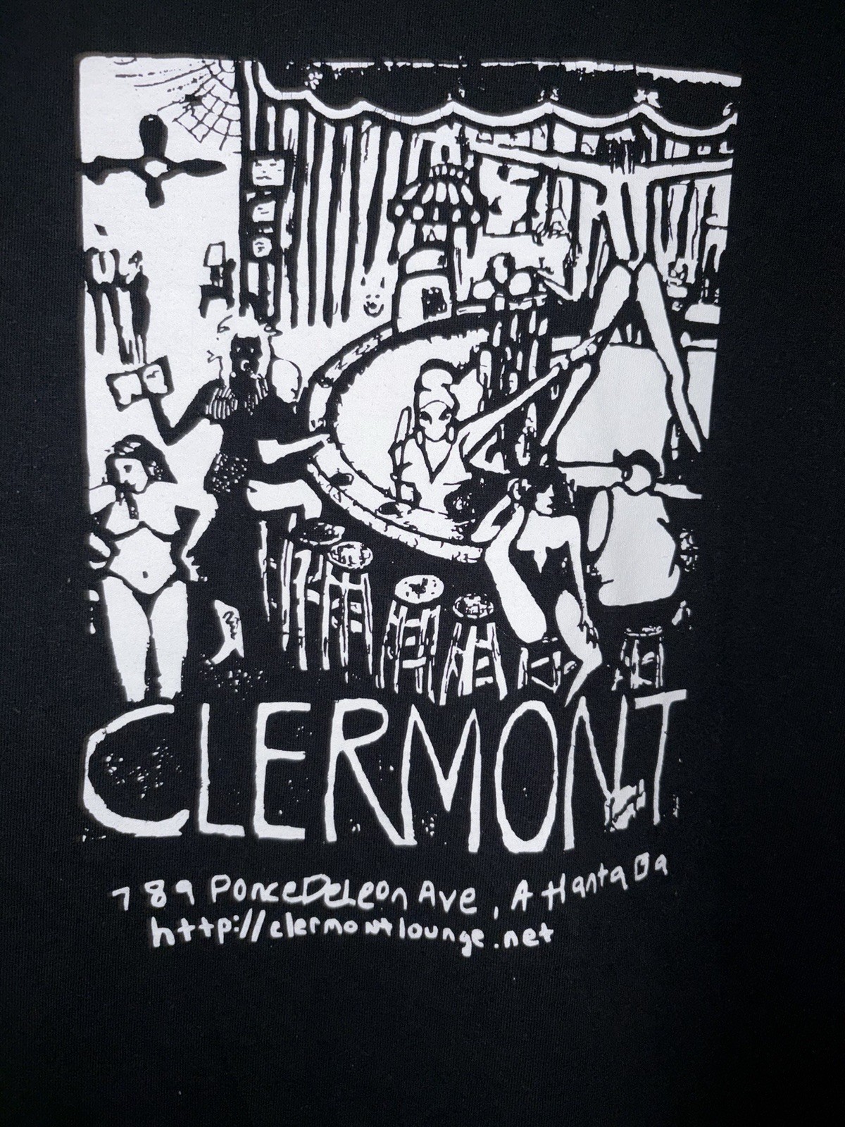 Vintage Clermont Lounge T Shirt Black Men’s XL Atlanta Strip Gentleman's Club gallery