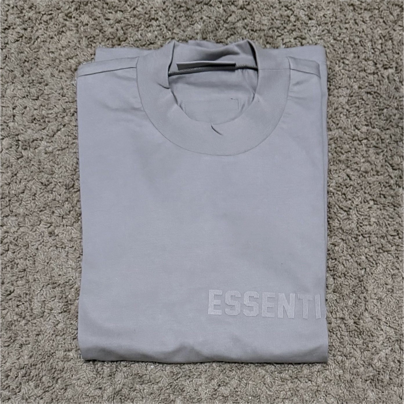 Essentials Fear of God ESSENTIALS Gray Logo Crew Neck T-Shirt Men’s L gallery