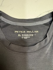 Peter Millar Performance Aurora Long Sleeve Base Layer Mens XL Black Stretch