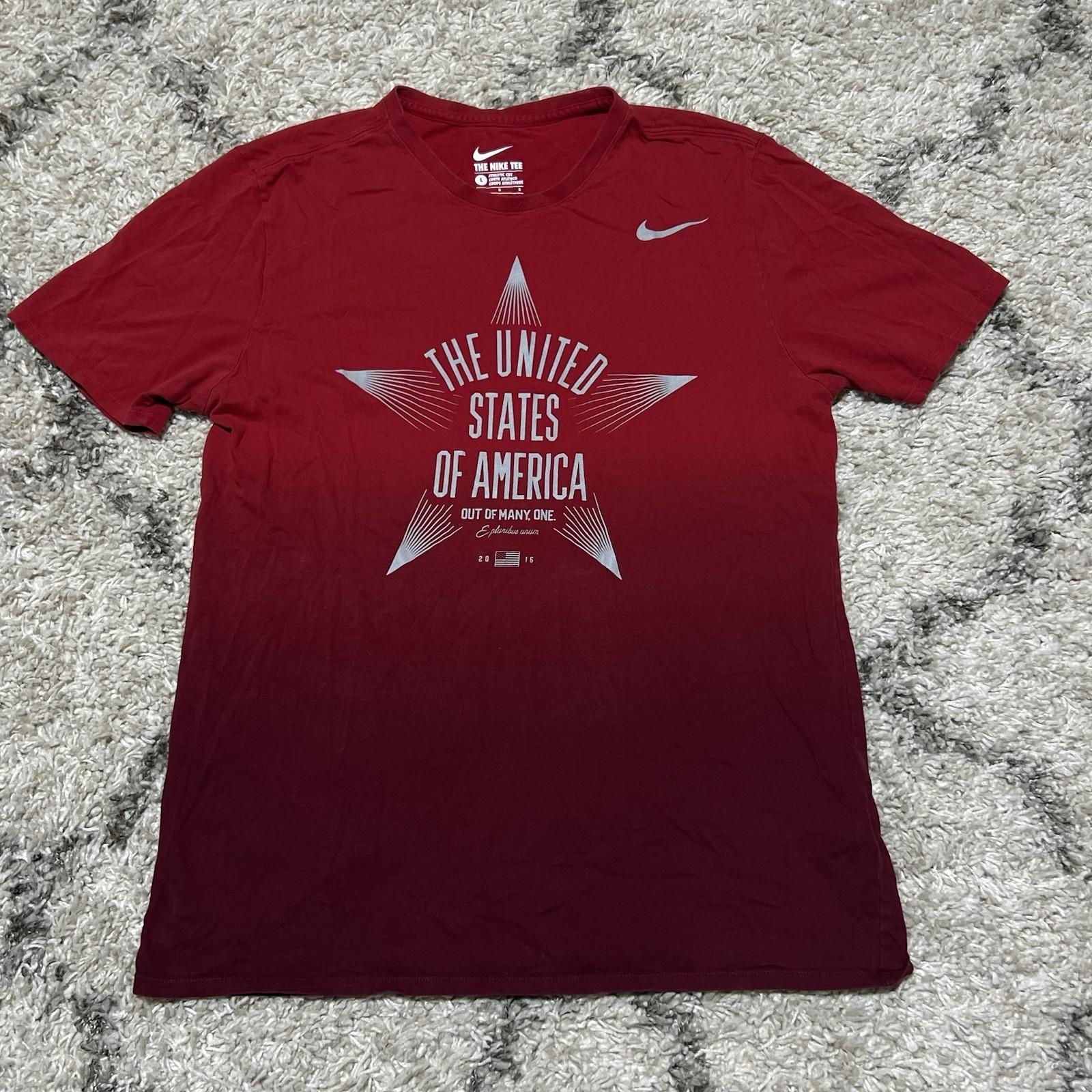 Nike T Shirt 2016 United States of American Out of Many, One Size Large Team USA