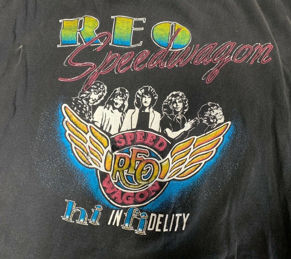 Vintage REO Speedwagon High Infidelity Concert T-shirt