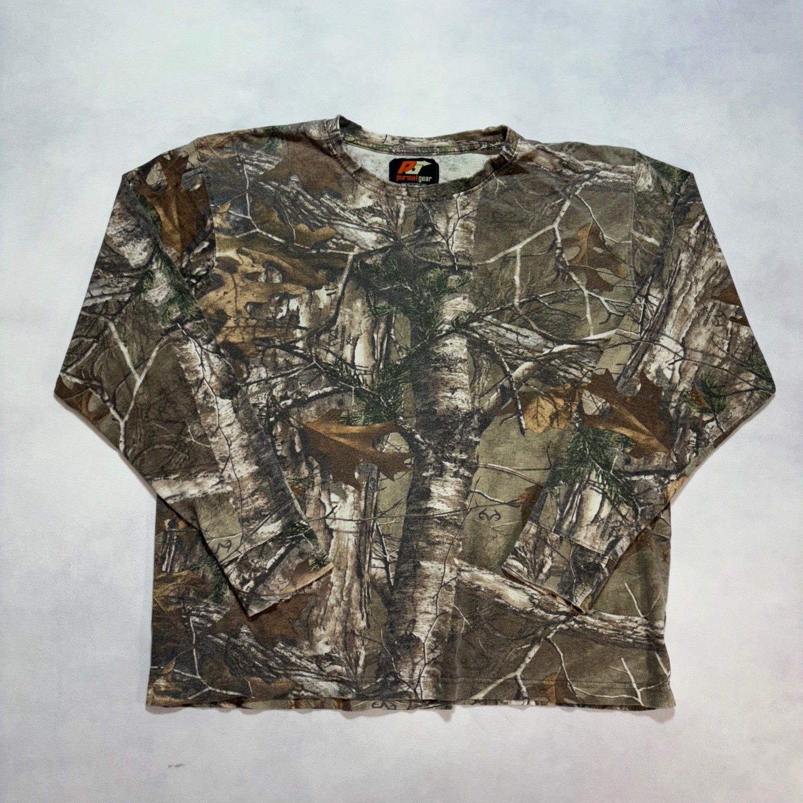 Vintage Realtree Camo Long Sleeve T-Shirt Men’s Medium Outdoor Hunting Gorp Y2K